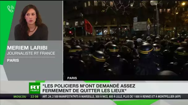 Manifestation à Paris : une journaliste de RT France menacée d'interpellation témoigne
