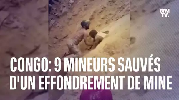 Au Congo, 9 mineurs échappent in extremis à l'effondrement de leur mine d'or