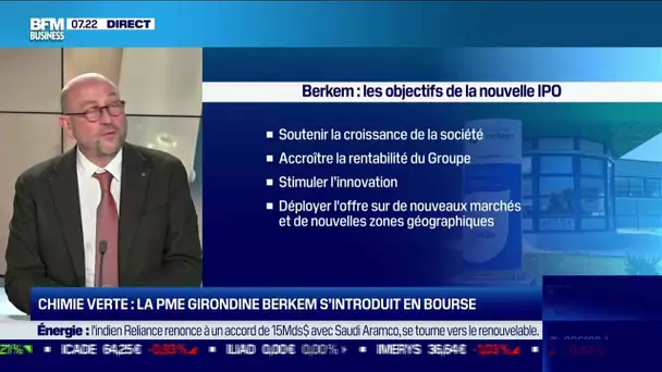 Olivier Fahy (Berkem): Chimie verte, la PME girondine Berkem s'introduit en Bourse