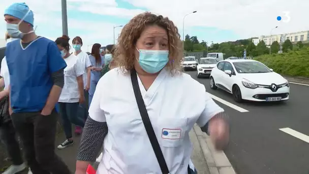 Grève du personnel de la clinique Saint-Vincent à Besançon