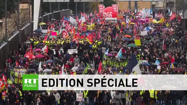 Grève contre la réforme des retraites : suivez en direct l'édition spéciale de RT France