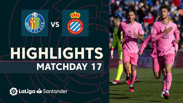 Resumen de Getafe CF vs RCD Espanyol (1-2)