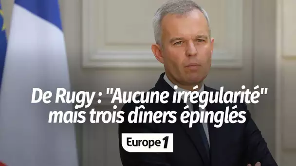 Enquête de l'Assemblée sur François de Rugy : "aucune irrégularité" mais trois dîners privés épin…