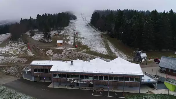 La station du Schnepfenried vue du ciel