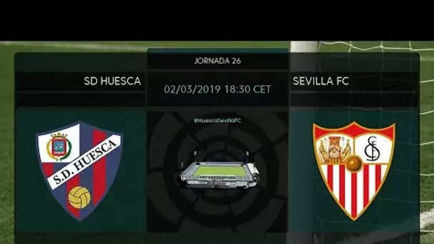 Calentamiento SD Huesca vs Sevilla FC