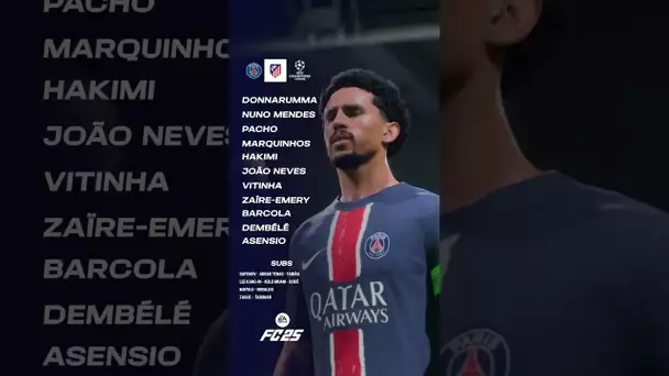 Our starting XI! ⚔️ #ucl #psg