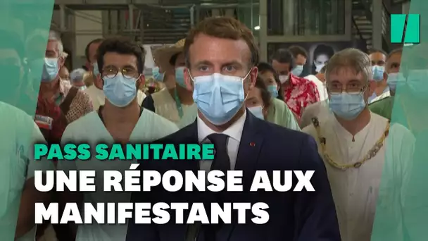 La liberté où je ne dois rien à personne n’existe pas”, lance Macron après les manifestation