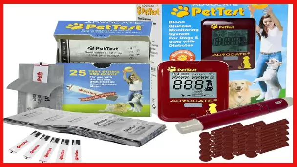 PetTest Red Dot Blood Glucose Monitoring System for Dogs and Cats with Diabetes. Your Complete