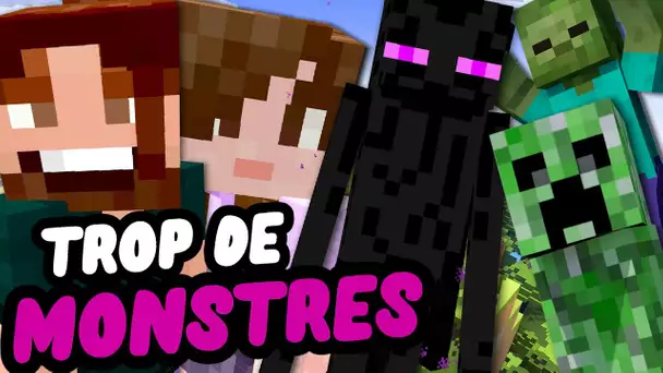 TROP DE MONSTRES DANS CETTE VIDEO ! | SURVIE MINECRAFT GUILLAUME & KIM