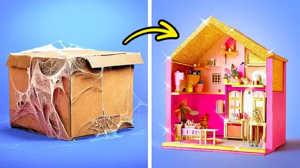 Comment construire une maison de poupée avec Rainbow Mini-Crafts ❤️ DIY Miniature House For Doll