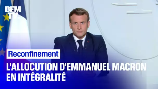 Reconfinement: l’allocution d’Emmanuel Macron en intégralité