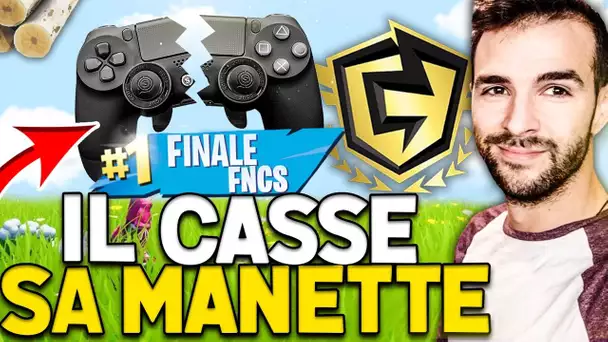 FNCS FINAL🔥 CE JOUEUR PRO CASSE SA MANETTE DE RAGE Et TWEET ! (Cast Skyyart Fncs Solo)