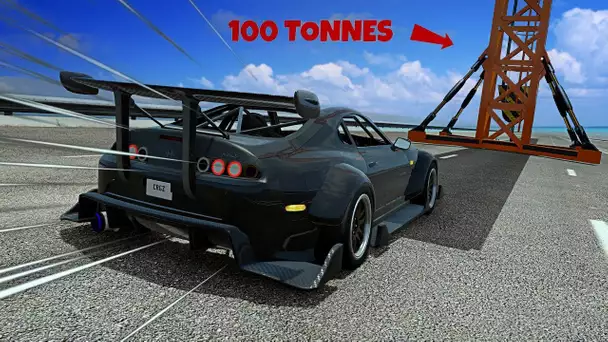 EST-CE QU'UN VEHICULE PEUT FAIRE TOMBER UNE GRUE !? (Beamng Epic Experience)