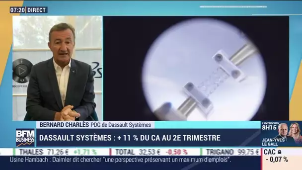 Bernard Charlès (Dassault Systèmes) : Hausse de 11% du chiffre d'affaires de Dassault Systèmes