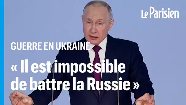 « Il est impossible de battre la Russie », clame Poutine dans son discours à la nation
