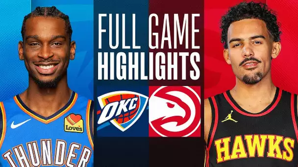 THUNDER at HAWKS | FULL GAME HIGHLIGHTS | January 3, 2024