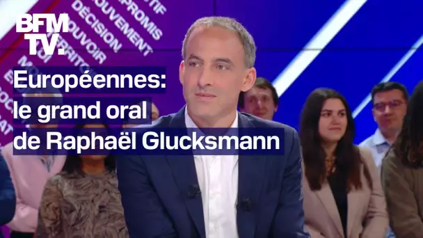 Ce qu'il faut retenir du grand oral des européennes de Raphaël Glucksmann sur BFMTV
