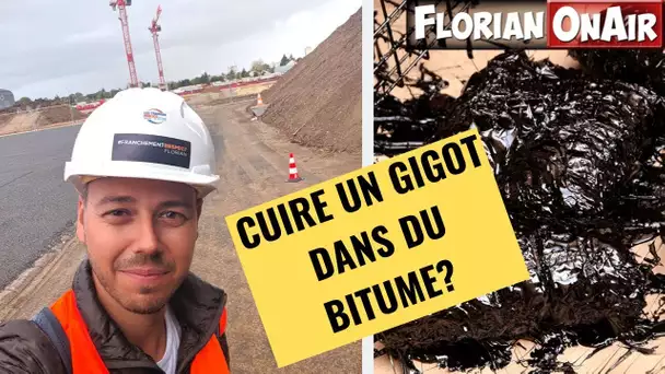 On mange un GIGOT cuit au BITUME sur un chantier - VLOG #881