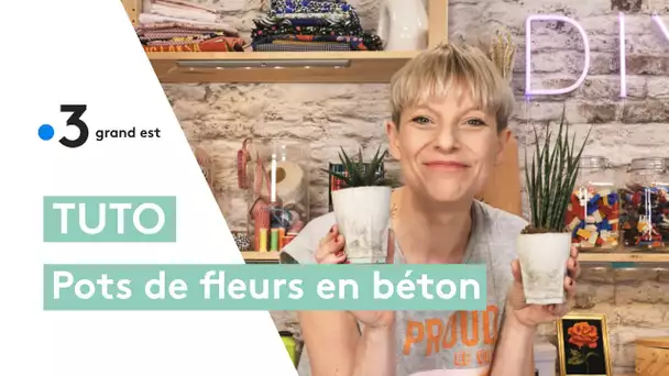 Tuto : faites un pot de fleur en béton de la taille d'un verre