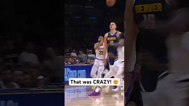 Nikola Jokic with one of the most INSANE passes you’ll ever see! 😱 | #Shorts