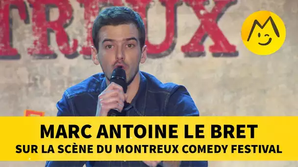 Marc Antoine Le Bret  sur la scène du Montreux Comedy Festival