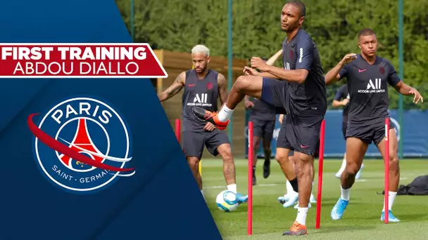 ABDOU DIALLO'S FIRST TRAINING FOR PARIS SAINT-GERMAIN