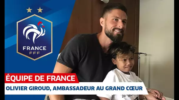 Olivier Giroud, ambassadeur du Monaco Collectif Humanitaire, Equipe de France I FFF 2019