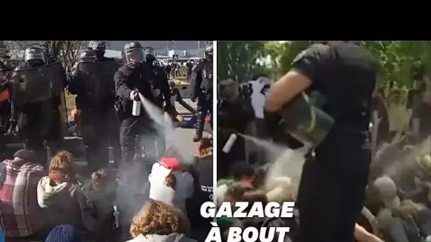 L'aéroport de Chambéry bloqué, les manifestants délogés avec des gaz lacrymogènes