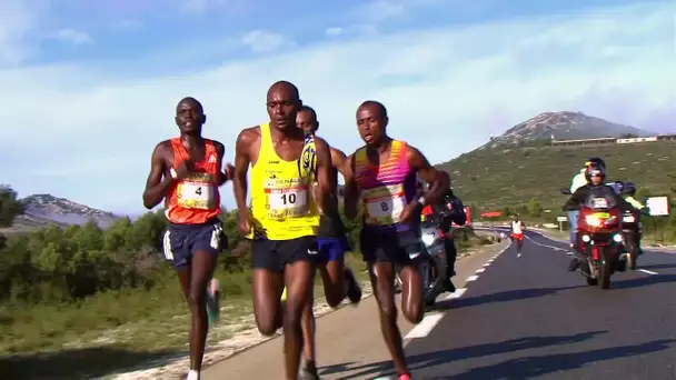 Marseille-Cassis 2018 : images d&#039;hélicoptère de la tête de course