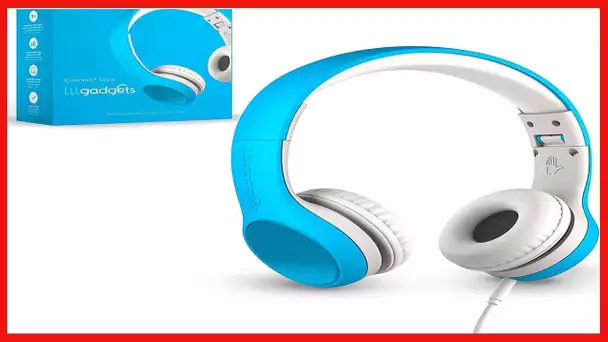 LilGadgets Connect+ Style Premium Kids Headphones with Microphone, Headphones for Kids for School