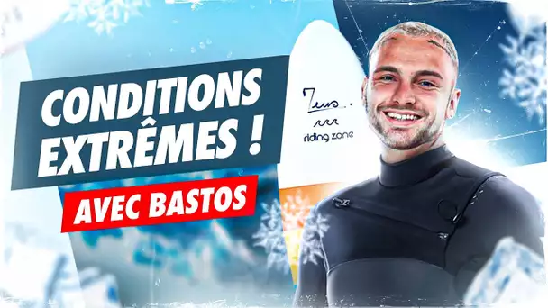 ON FAIT SURFER @Bastos DANS UNE EAU GLACIALE ! (0 degrés)