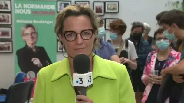 Elections régionales en Normandie : Mélanie Boulanger (P.S) au soir du 1er tour