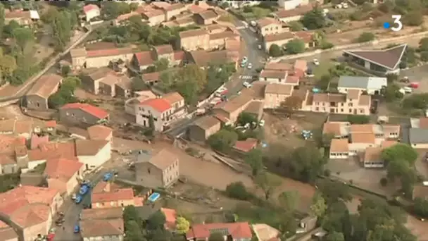 VIDEO - Les impressionnantes images aériennes des inondations dans l&#039;Aude
