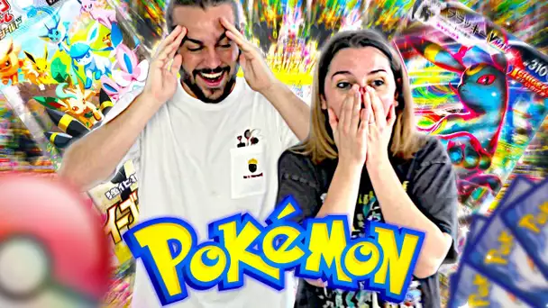 NOTRE MEILLEURE OUVERTURE DE CARTE POKEMON EEVEE HEROES ! (On est choqué..)