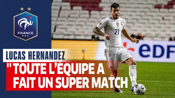 Réaction de Lucas Hernandez, Equipe de France I FFF 2020