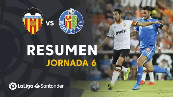 Resumen de Valencia CF vs Getafe CF (3-3)