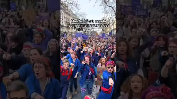 Marche à Paris pour la journée internationale des droits des femmes