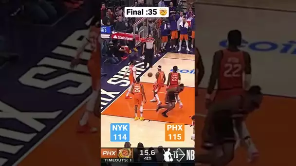 The thrilling final :35 of the Knicks/Suns game!