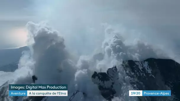 Le freerider Wadeck Gorak a skié l'Etna en Italie