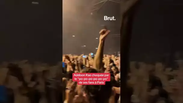 Addison Rae, cinquième personne la plus suivie au monde sur TikTok, en concert au Zenith de Paris.