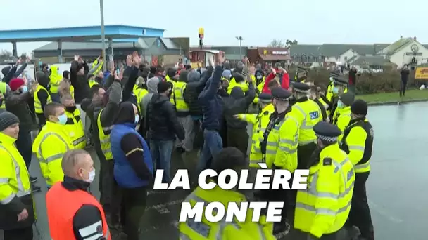 À Douvres, les routiers sous tension malgré la lente reprise du trafic