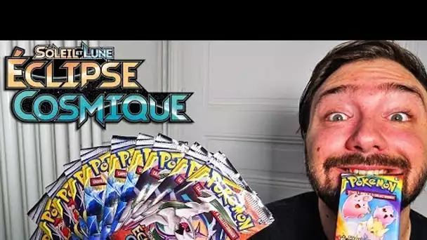 Ouverture de 12 BOOSTERS POKEMON ECLIPSE COSMIQUE FR ! NOUVELLES CARTES POKEMON SECRETE !