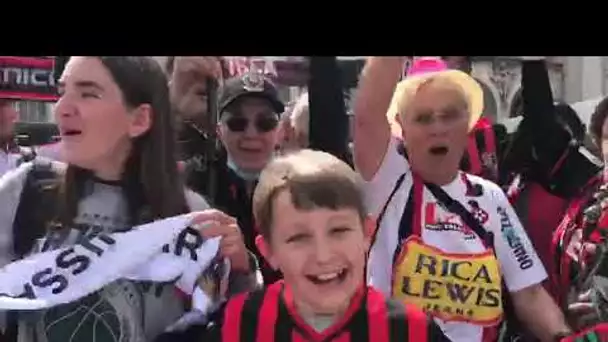 Les supporters de l'OGC Nice sont arrivés à Paris et ils veulent la Coupe !