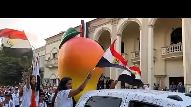 À Ismaïlia en Égypte, une parade en l'honneur de la mangue