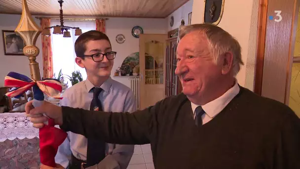 Anthony Déchiron, 14 ans et porte-drapeau aux commémorations du 11 novembre