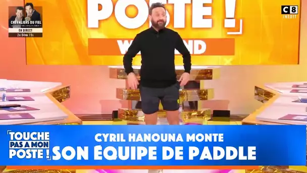 Cyril initie les chroniqueurs au paddle