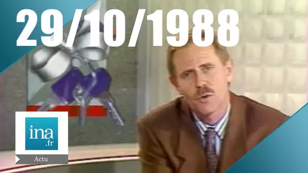 20h Antenne 2 du 29 octobre 1988 | Bilan de l'opération Drapeau Blanc | Archive INA