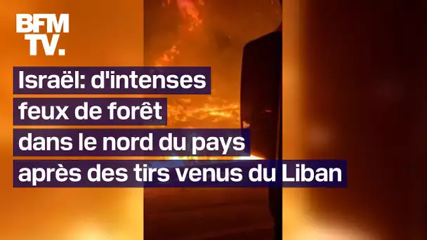 Des tirs de roquettes et de drones en provenance du Liban provoquent des feux de forêt en Israël