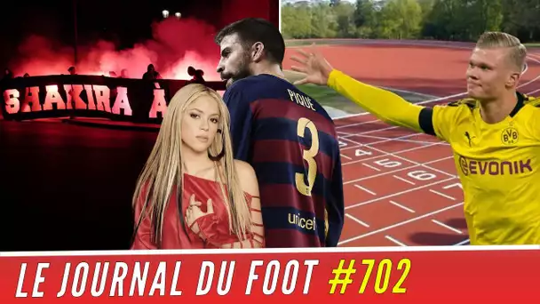 PSG-Barça: une banderole sur SHAKIRA fait scandale, le surprenant record du monde détenu par HAALAND