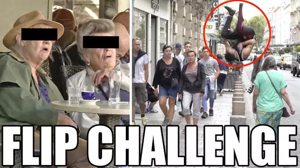 FLIP CHALLENGE / PRANK : réaliser les BACKFLIP les plus insolites ! (feat. Farid Zitoun)